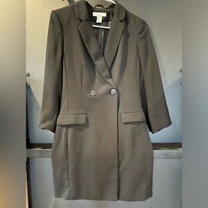 H&M trench black blazer